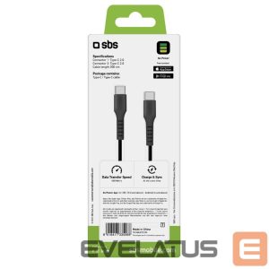 Cable SBS  SBS TECABLETCC3M USB-C - USB-C 3m Cable - Black 
