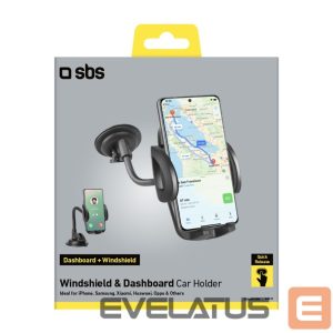 Auto holder SBS  SBS TE0UCH20W Smartphone Holder for 6.8" on Glass - Black 
