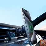 Dock station SBS  Smartphone holder with inductive charger SBS TESUPFANWIR15W 15W for air vent, with cooling - black 