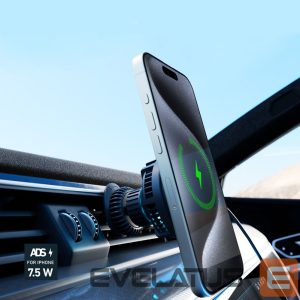 Dock station SBS  Smartphone holder with inductive charger SBS TESUPFANWIR15W 15W for air vent, with cooling - black 