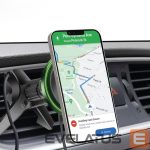 Auto holder SBS  Smartphone holder with wireless charger SBS TESUPMAGWIR15W for air vent, compatible with MagSafe - black 