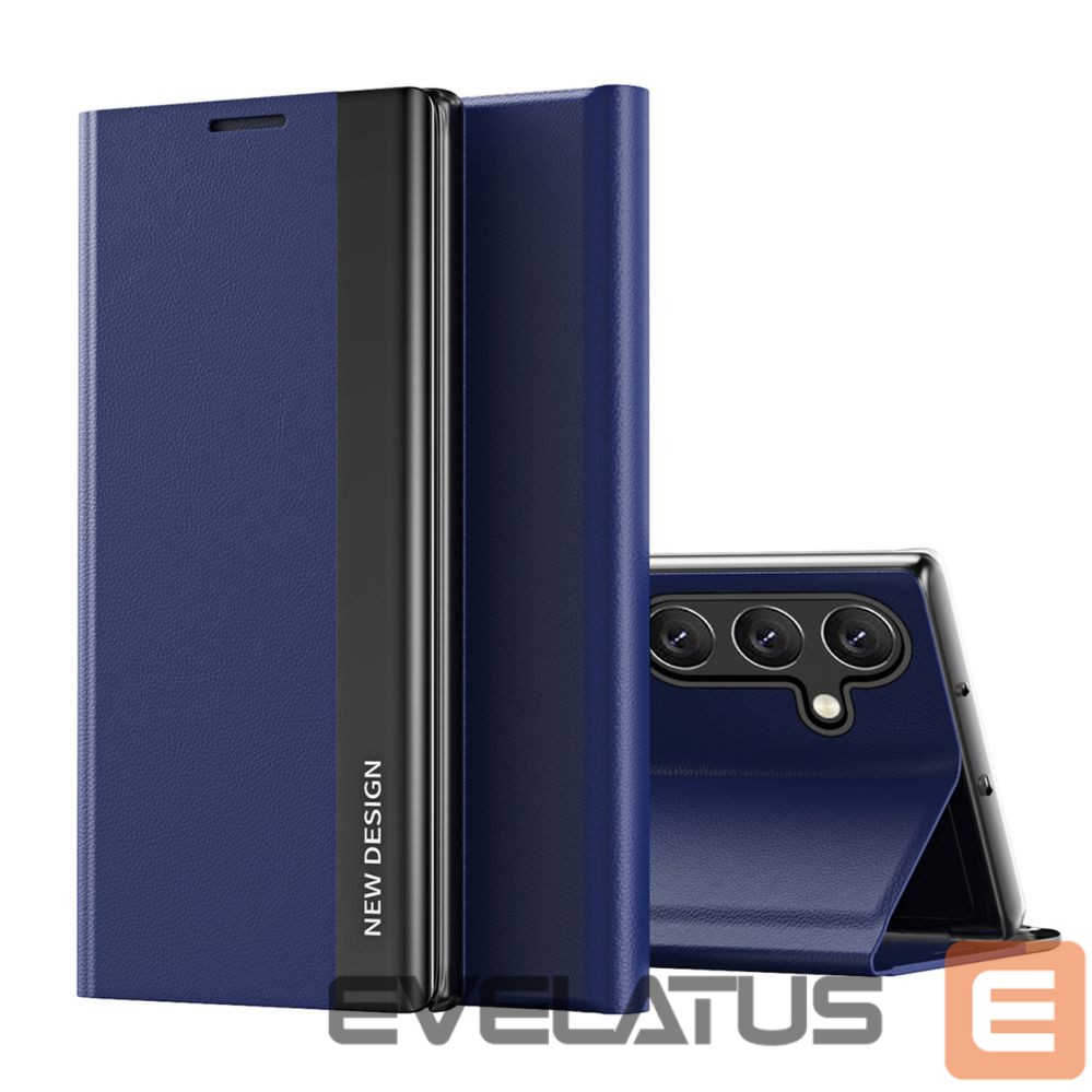 Back panel cover Hurtel Sleep Case Pro Cover with Flip and Stand for Samsung Galaxy A36 - Blue