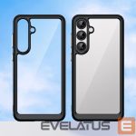 Back panel cover Hurtel  Outer Space Case for Samsung Galaxy A36 Cover with Flexible Frame - Black 