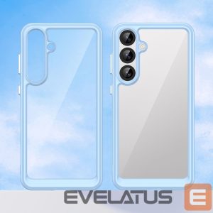 Back panel cover Hurtel  Outer Space Case for Samsung Galaxy A36 Cover with Flexible Frame - Blue 