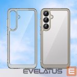 Back panel cover Hurtel  Outer Space Case for Samsung Galaxy A36 Cover with Flexible Frame - Semi-Transparent, Black 