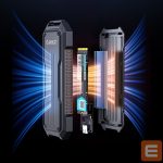 Other Computer Accessory Orico  Orico OXS2C3-G2 M.2 NVMe/SATA SSD USB-C 3.2 Tactical Reinforced Disk Caddy - Gray 