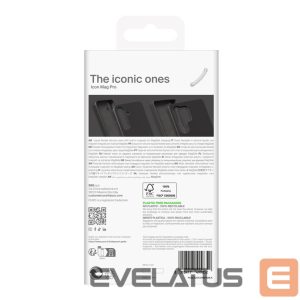 Back panel cover Puro  Puro Icon Mag Silicone Case with MagSafe for Samsung Galaxy S25 Ultra - Black 