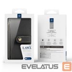 Back panel cover Dux Ducis  Dux Ducis Lawa Leather Case for Samsung Galaxy S25+ with Detachable Magnetic Wallet - Black 