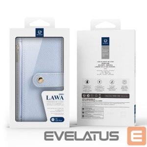 Back panel cover Dux Ducis  Dux Ducis Lawa Leather Case for Samsung Galaxy S25+ with Detachable Magnetic Wallet - Blue 