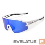 Other goods Rockbros  Rockbros Polarized Cycling Glasses with UV Protection and Corrective Insert Blue Lenses - White 