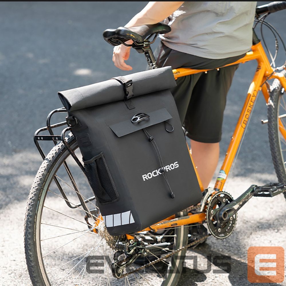Bicycle accessory Rockbros Rockbros Bike Bag with Backpack Function, Waterproof, with Helmet Attachment 18l - Black