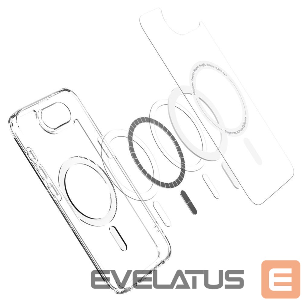 Back panel cover Spigen Spigen Ultra Hybrid MagSafe iPhone 16e Case - Clear