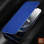 Back panel cover Hurtel  Clear View Case for iPhone 16e Flip Cover - Blue 