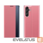Back panel cover Hurtel  New Sleep Case Cover with Flip and Stand for Samsung Galaxy S25 Edge - Pink 