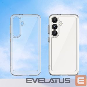 Back panel cover Hurtel  Outer Space Case for Samsung Galaxy S25 Edge Cover with Flexible Frame - Transparent 