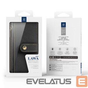 Back panel cover Dux Ducis  Dux Ducis Lawa Leather Case for iPhone 16 Pro - Black 