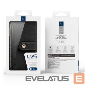Back panel cover Dux Ducis  Dux Ducis Lawa Leather Case for iPhone 15 Pro - Black 