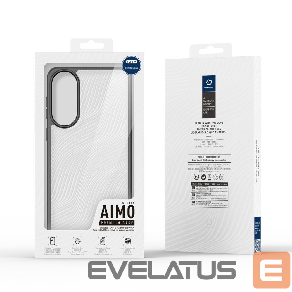 Back panel cover Dux Ducis Dux Ducis Aimo case for Samsung Galaxy S25 Edge - black