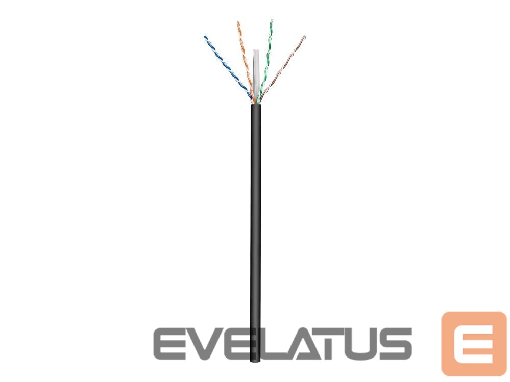Converter Goobay Outdoor Network Cable | CAT 6 U/UTP | AWG 24/1 | Cable length: 100 m | Black