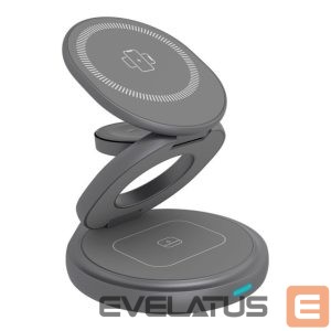 Controller Raidsonic  Icy Box IB-SH101-CH in 1 foldable magnetic charging stand for mobile phone, earpods and smartwatch, Aluminium 