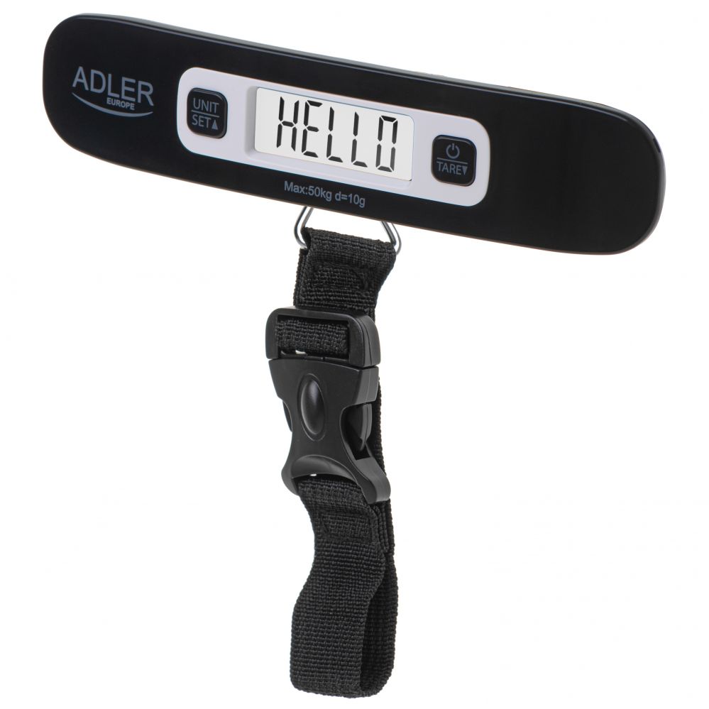 Scales Adler | Travel Luggage Scale | AD 8190 | Maximum weight (capacity) 50 kg | Accuracy 10 g | Black