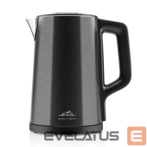 Teapot ETA  Kettle | 459790000 | Electric | 2200 W | 1.5 L | Stainless steel | 360° rotational base | Black 