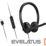 Wired headphones Lenovo  Headset | USB-A Stereo Gen 2 | Built-in microphone | Wired | Black 