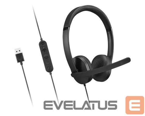 Wired headphones Lenovo Headset | USB-A Stereo Gen 2 | Built-in microphone | Wired | Black