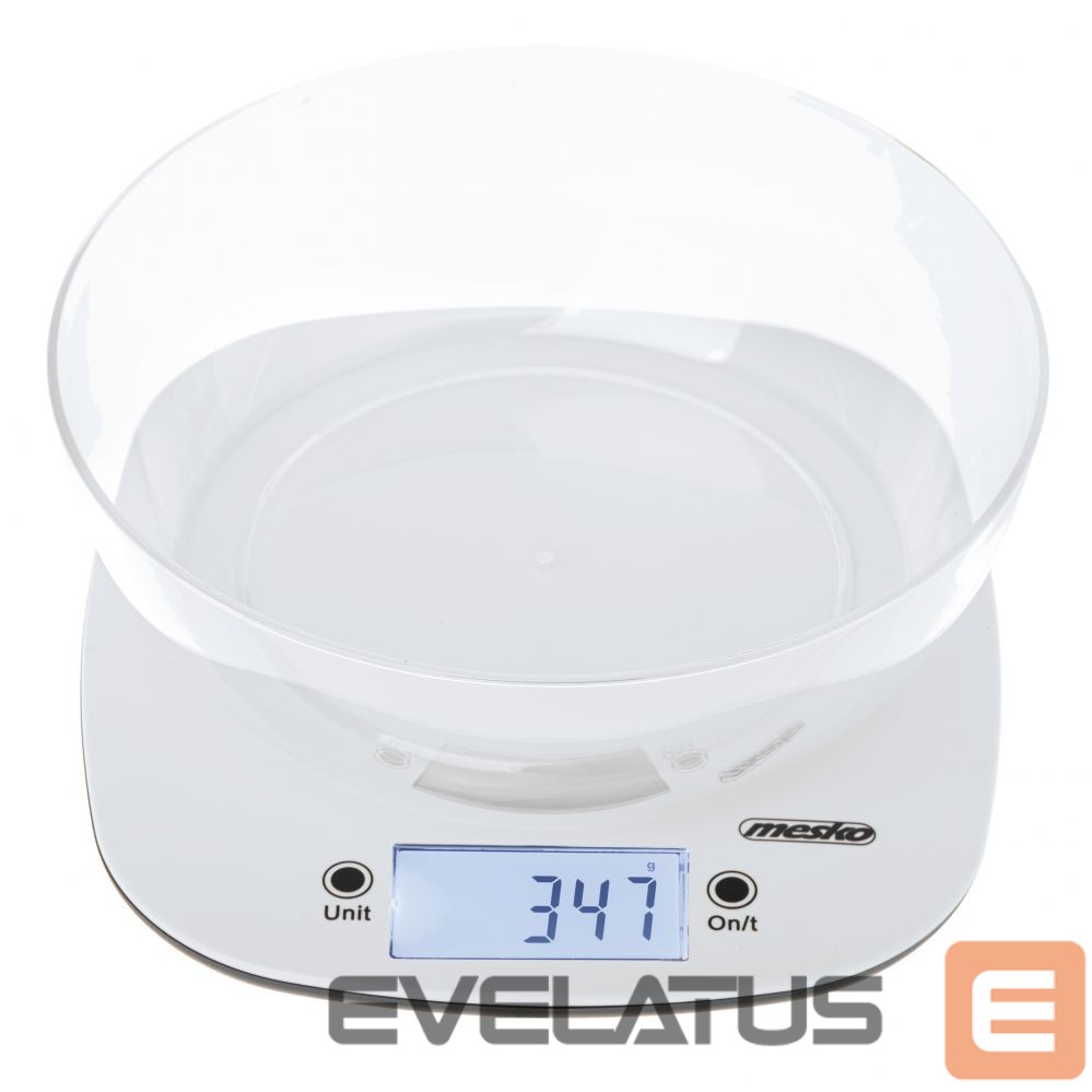 Kitchen scales Adler Kitchen Scale with a bowl | MS 3179w | Graduation 1 g | Display type LCD | White