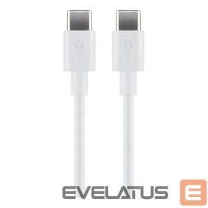 Controller Goobay  USB-C,Charging and Sync Cable, 2 m, white 