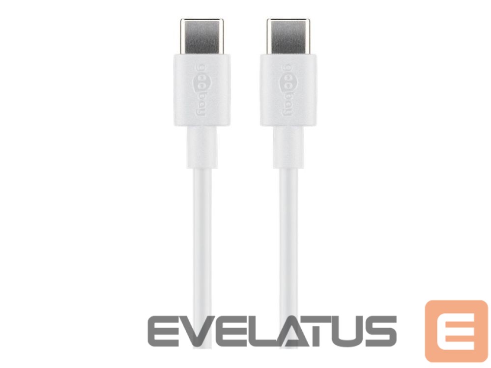 Controller Goobay USB-C,Charging and Sync Cable, 2 m, white