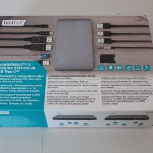 Wireless headphones Digitus  SALE OUT.  Universal Docking Station, USB 3.0, 7-Port, Travel 2x Video, 3x USB 3.0, 1x USB-C, RJ45, Audio |  | Thunderbolt  3 Dockingstation 8K, USB Type-C  | Ethernet LAN | Warranty 24 month(s) | DAMAGED PACKAGING, UNPACKED, USED 