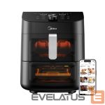 Table grill Midea  Two Zone Airfryer | MAD1100DADK | Power 1850 W | Capacity 4.4/6.4 L | Rapid Air technology | Black 