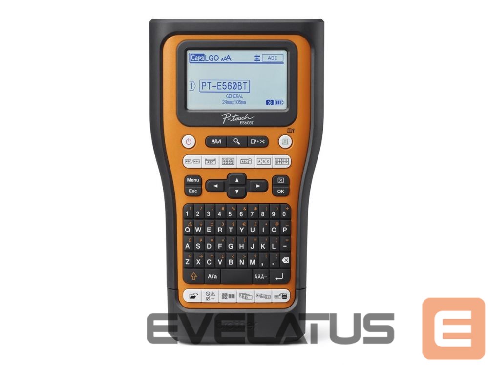Printer Brother PT-E560BTVP | Thermal | Label Printer | Maximum ISO A-series paper size Other | Orange / Black