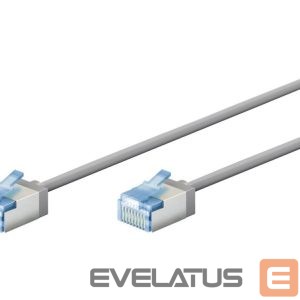 Converter Goobay  74304 Ultra-Flexible CAT 6A Patch Cable, Slim, U/UTP, 0.15 m, Grey 