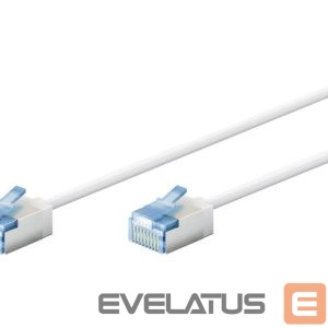 Converter Goobay  74326 Ultra-Flexible CAT 6A Patch Cable, Slim, U/FTP, 0.15 m, White 