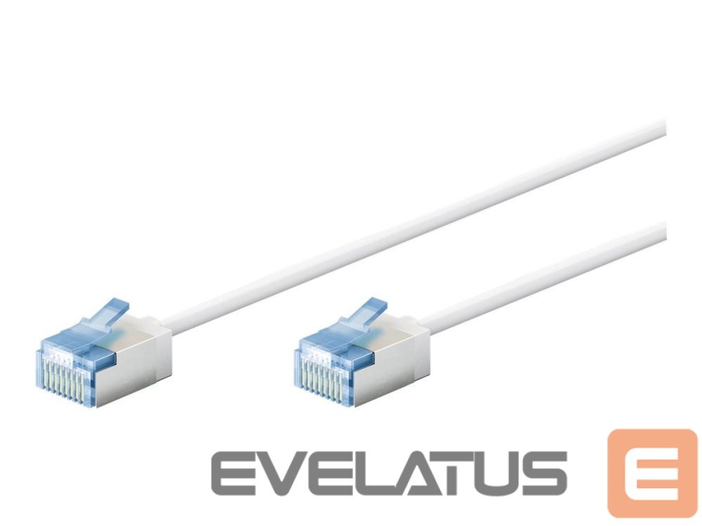 Converter Goobay 74326 Ultra-Flexible CAT 6A Patch Cable, Slim, U/FTP, 0.15 m, White