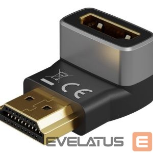 Other Computer Accessory Goobay  72011 HDMI  Angled Adapter 270° Vertical, 8K @ 60 Hz, Gold-Plated, Black, Silver 