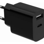 Controller Gembird  TA-UC-2AC12-01-BK 2-port universal USB charger (A+C), 2.4 A, black | 