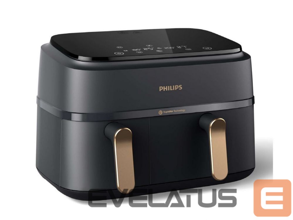 Table grill Philips Airfryer | NA352/00 | Power 2750 W | Capacity 9 L | Rapid Air technology | Charcoal Grey/Copper