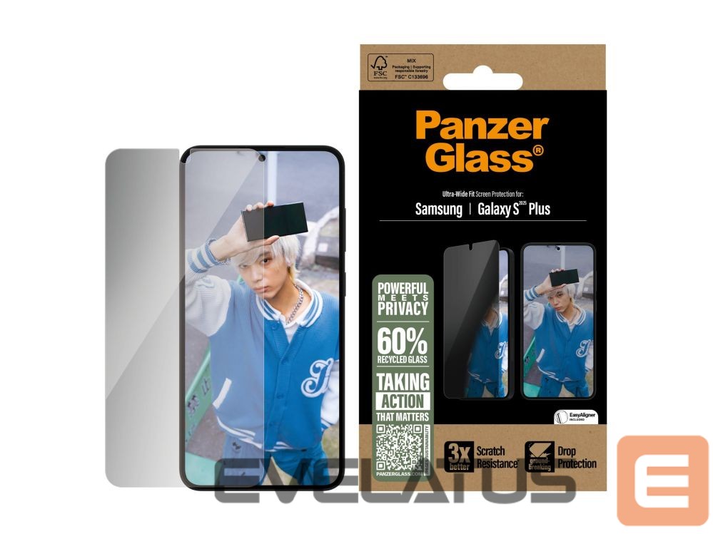 Back panel cover PanzerGlass Privacy Screen Protector Samsung Galaxy S25 Plus | Ultra-Wide Fit |