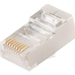 Charger Cablexpert  PLUG6SP/10 Shielded modular CAT6 plug 30u" gold plated, 10 pcs per bag | 