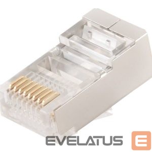 Charger Cablexpert  PLUG6SP/10 Shielded modular CAT6 plug 30u" gold plated, 10 pcs per bag | 
