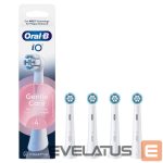 Toothbrush Oral-B  Replaceable toothbrush heads | iO Gentle Care | Heads | For adults | Number of brush heads included 4 | Number of teeth brushing modes Does not apply | White 