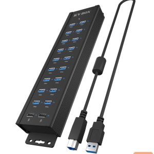 Other Computer Accessory Raidsonic  | 20-in-1 USB HUB with power supply, on/off button and mounting brackets | IB-HUB1720-U3 
