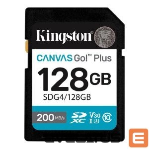 Flash drive Kingston  128GB UHS-I SD Memory Card (Class 10, U3, V30) 