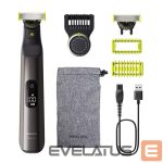 Plaukų kirpimo mašinėlė Philips  | Hair Trimmer for Face and Body | QP6552/15 OneBlade Pro 360 | Cordless | Wet & Dry | Number of length steps 20 | Chrome 