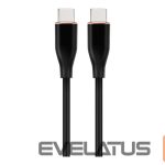 Charger Cablexpert  Premium Silicon Type-C Power Delivery (PD) Charging and Data Cable, 1.5 m | CC-USB2S-CMCM-1.5M-BK 