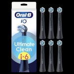 Toothbrush Oral-B  Replaceable toothbrush heads | iO UltimateClean | Heads | For adults | Number of brush heads included 6 | Black 