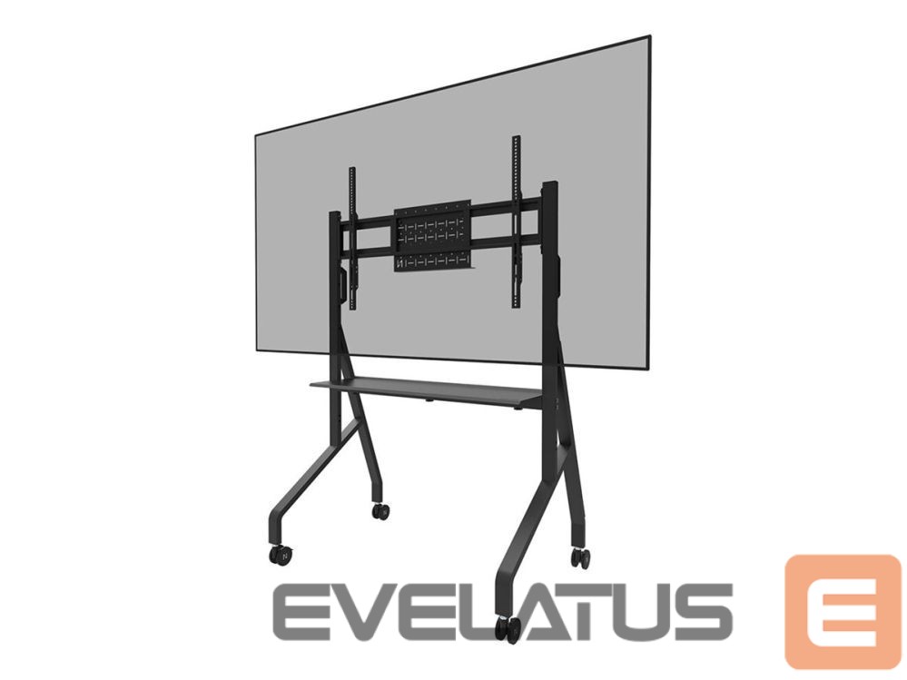TV bracket NEOMOUNTS MOVE Go FL50-525BL1 TV trolley - 55-86" - max 76 kg - manual h 106-136 cm - VESA 100x100-900x600 - incl. hardware shelf - lockable